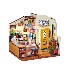 Hands Craft DIY Mini House Kit: Cozy Kitchen