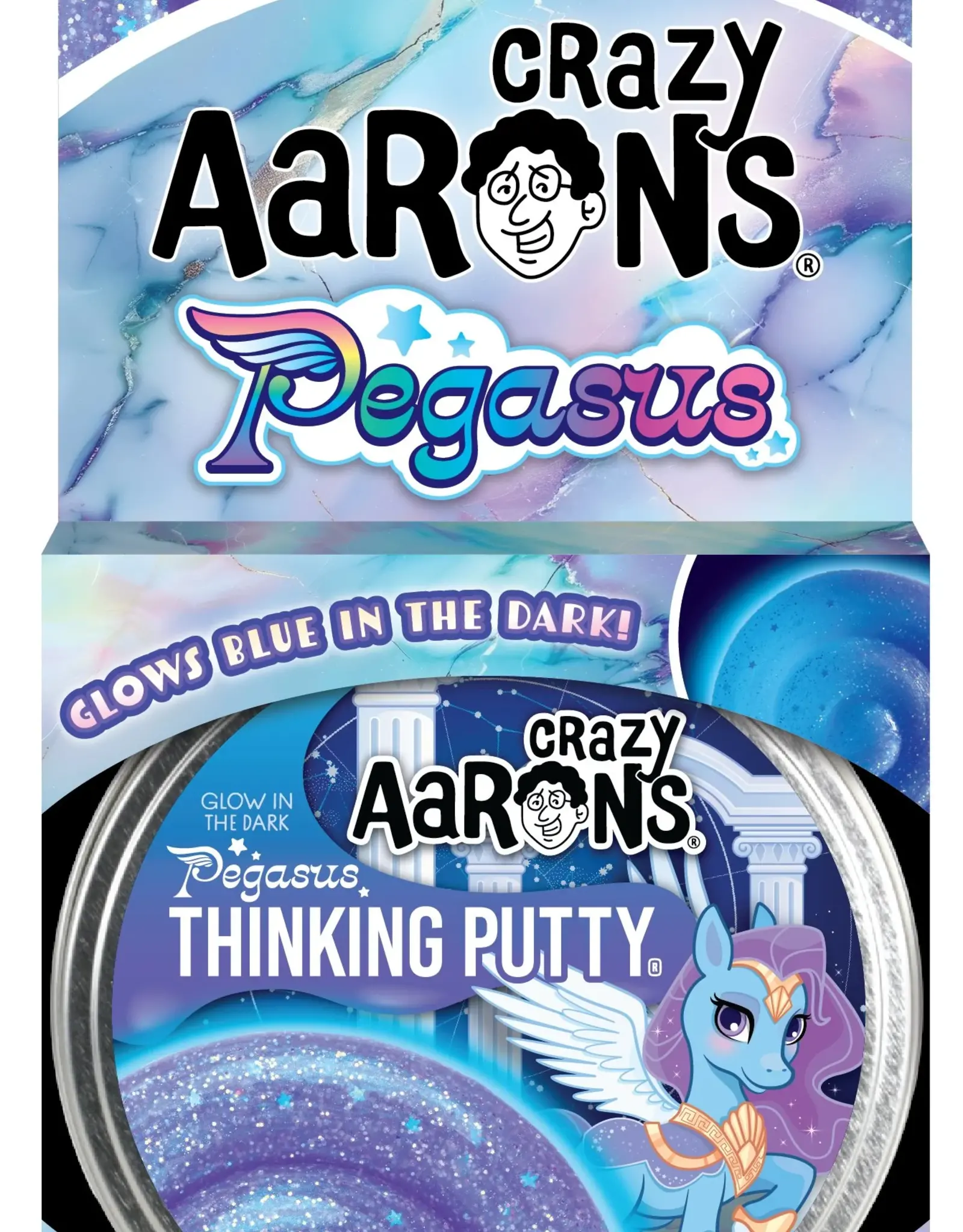 Crazy Aaron's Putty World Thinking Putty 4" Tin: Pegasus