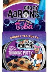 Crazy Aaron's Putty World Thinking Putty 4" Tin: Brown Sugar Boba