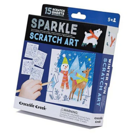 Crocodile Creek Sparkle Scratch Art: Winter Fun