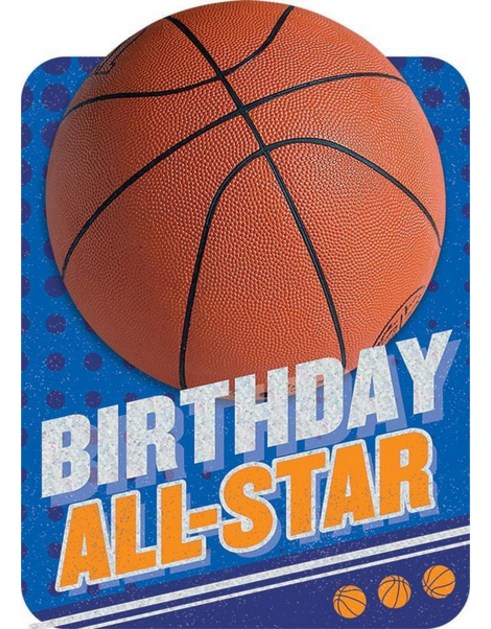 Paper House Basketball Foil Birthday Cards