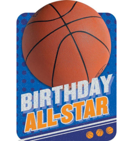 Paper House Basketball Foil Birthday Cards