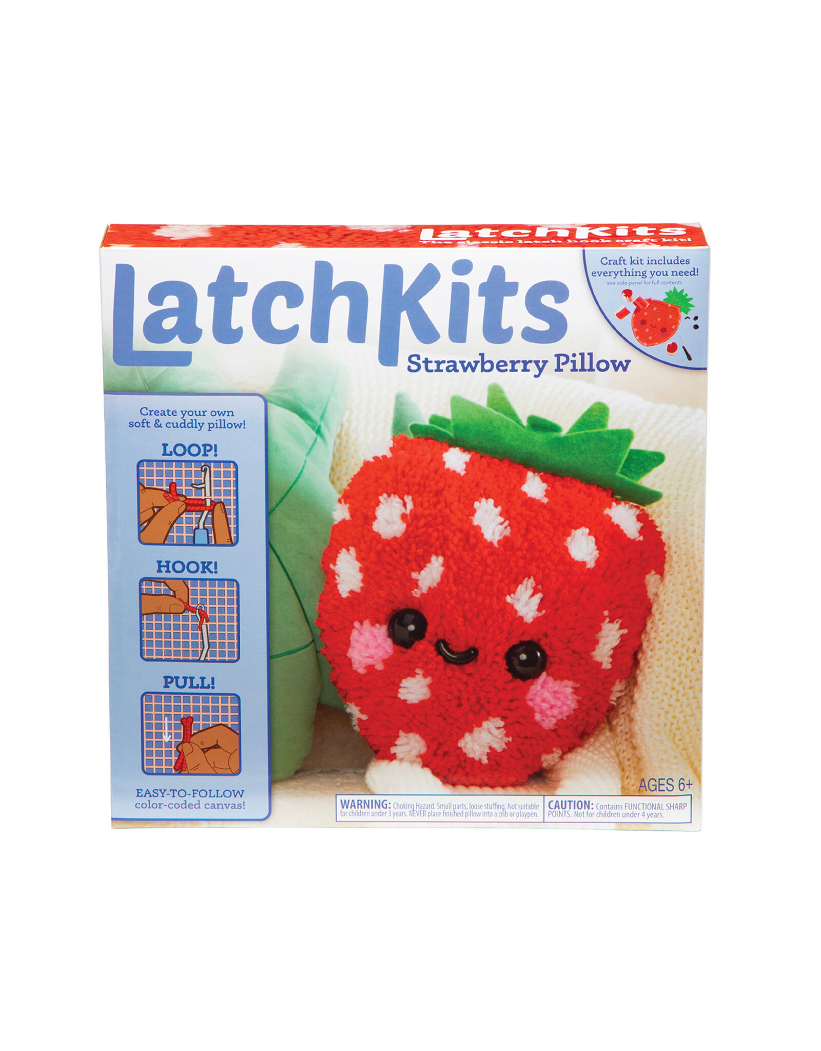 Play Monster Latchkits Strawberry Pillow