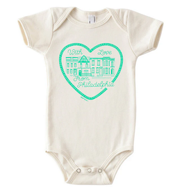 MapTote 6-12MO: One-Piece With Love From Philadelphia