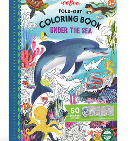 eeBoo Fold Out Coloring Book: Under the Sea