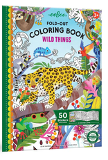 eeBoo Fold Out Coloring Book: Wild Things