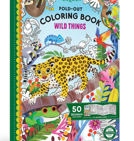 eeBoo Fold Out Coloring Book: Wild Things