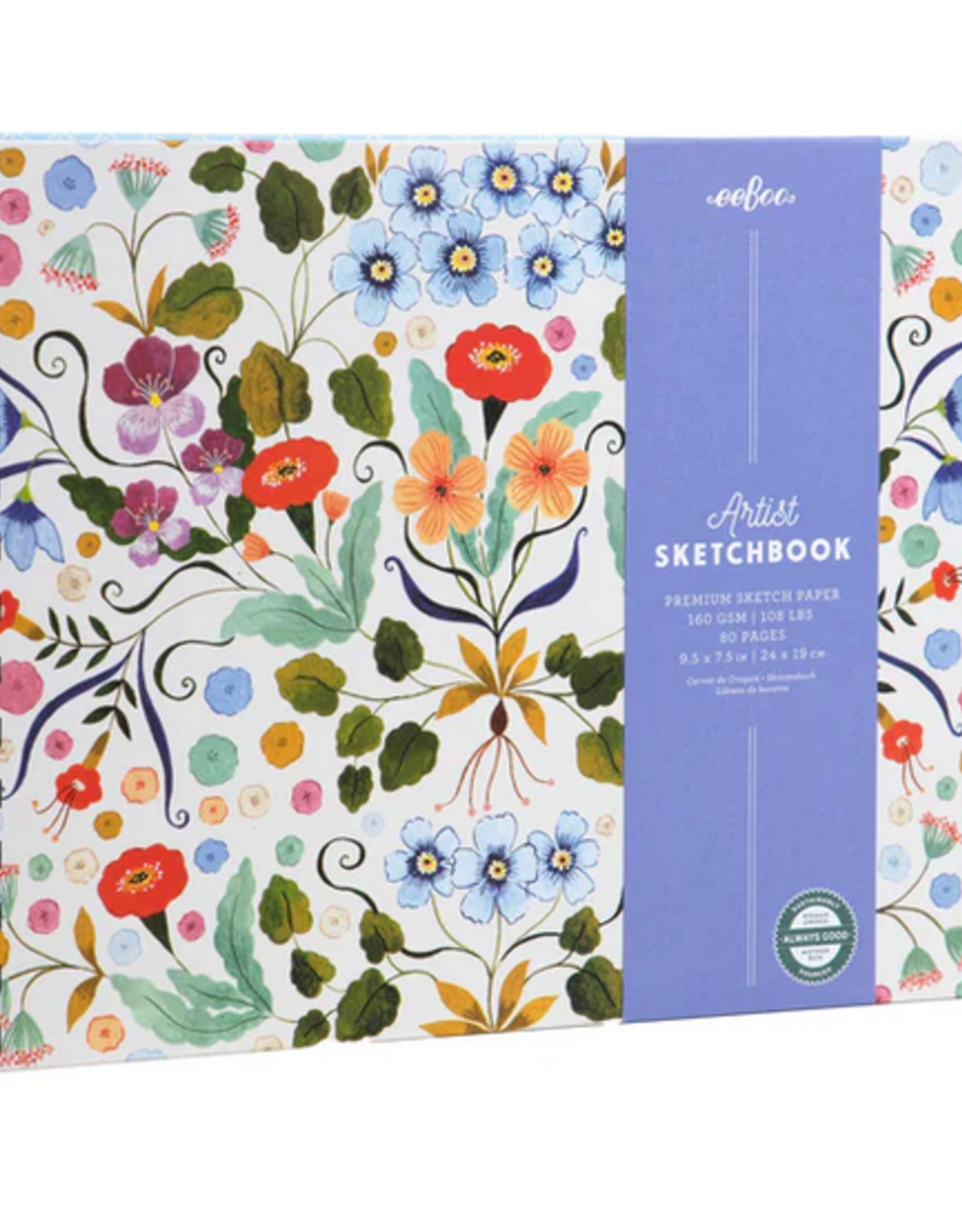eeBoo Flora's Hardcover  Sketchbook