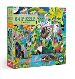 eeBoo 64pc Puzzle: Rainforest