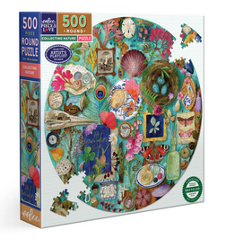 eeBoo 500pc Puzzle: Collecting Nature Round