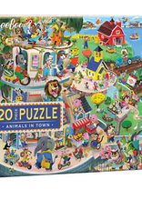 eeBoo 20pc Big Puzzle: Animals in Town