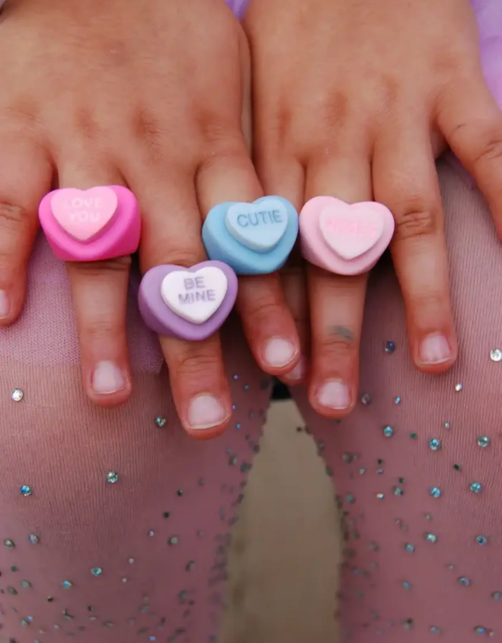 Creative Education Candy Heart Rings - Assorted