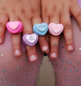 Creative Education Candy Heart Rings - Assorted