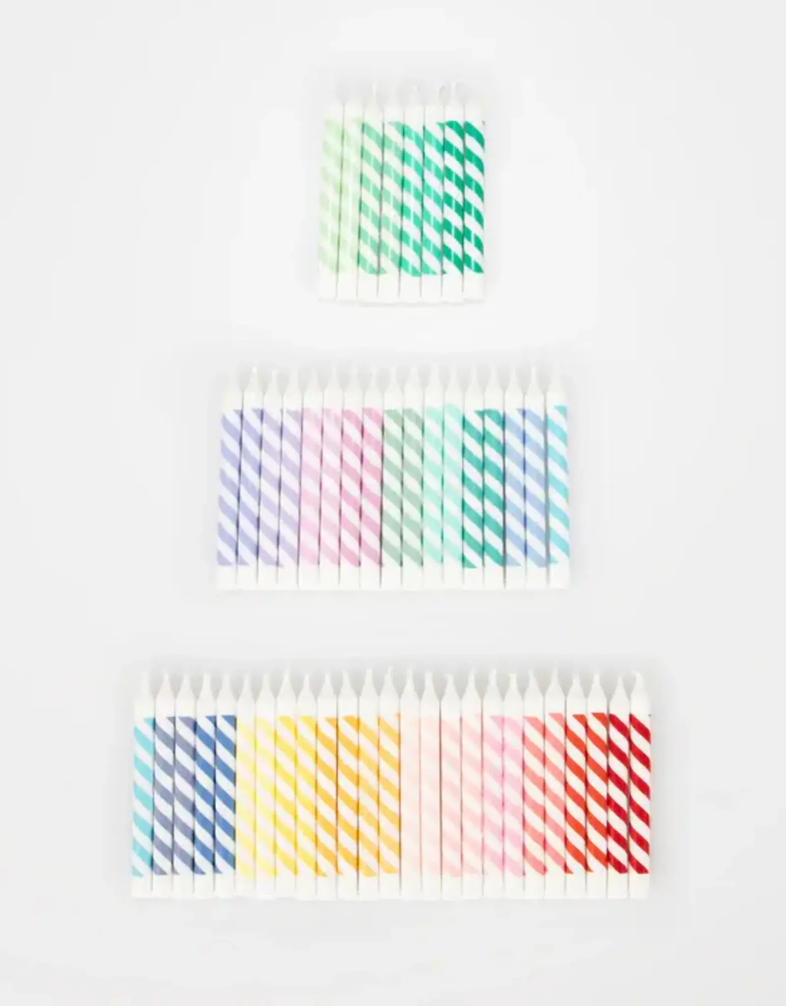 Meri Meri Rainbow Striped Mini Candles
