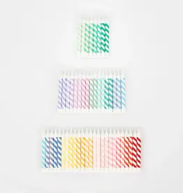 Meri Meri Rainbow Striped Mini Candles