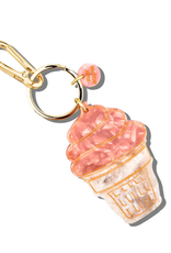 Solar Eclipse Bag Charm: Soft Serve Ice Cream
