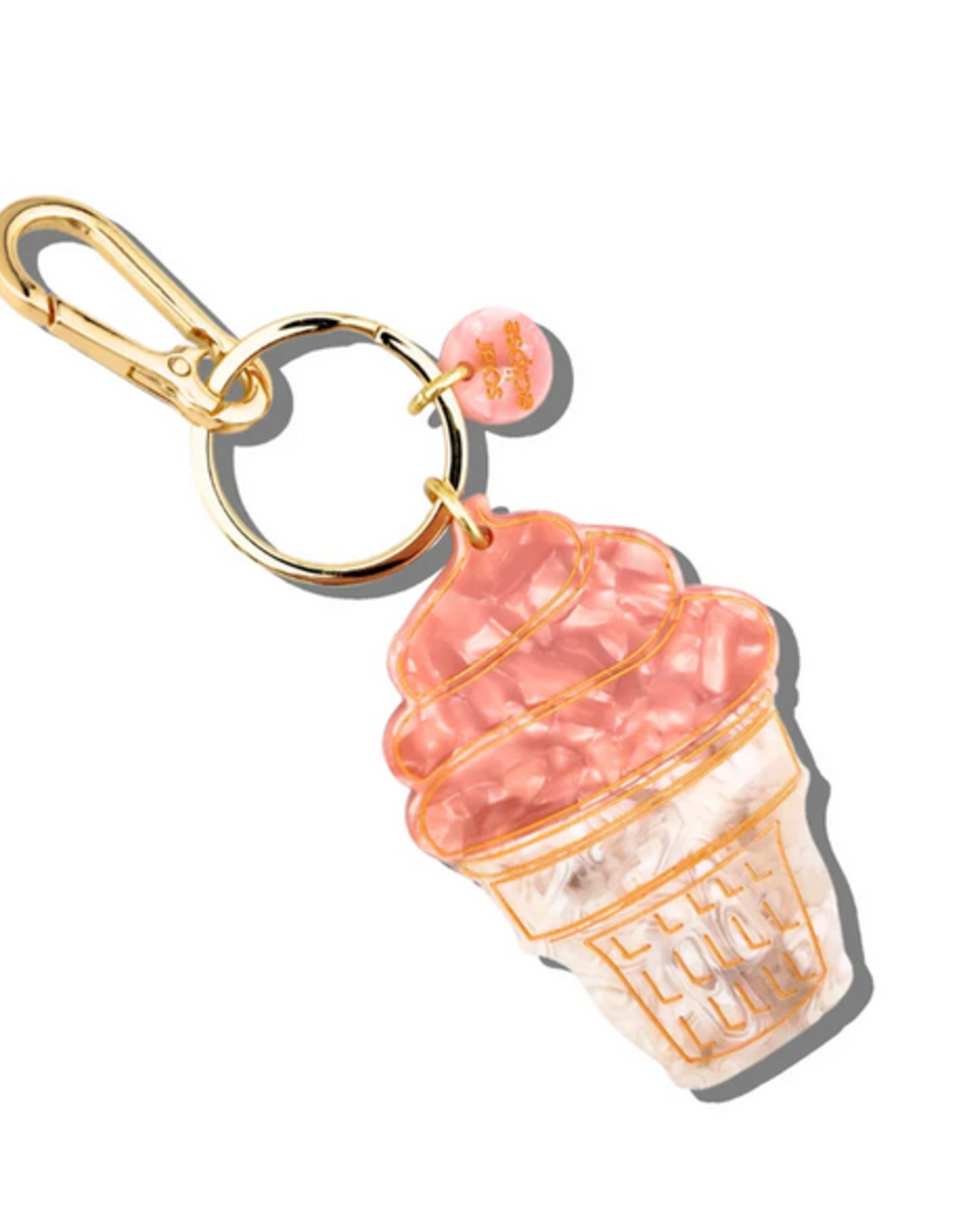 Solar Eclipse Bag Charm: Soft Serve Ice Cream