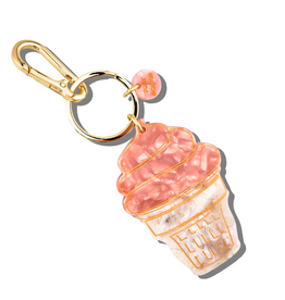 Solar Eclipse Bag Charm: Soft Serve Ice Cream