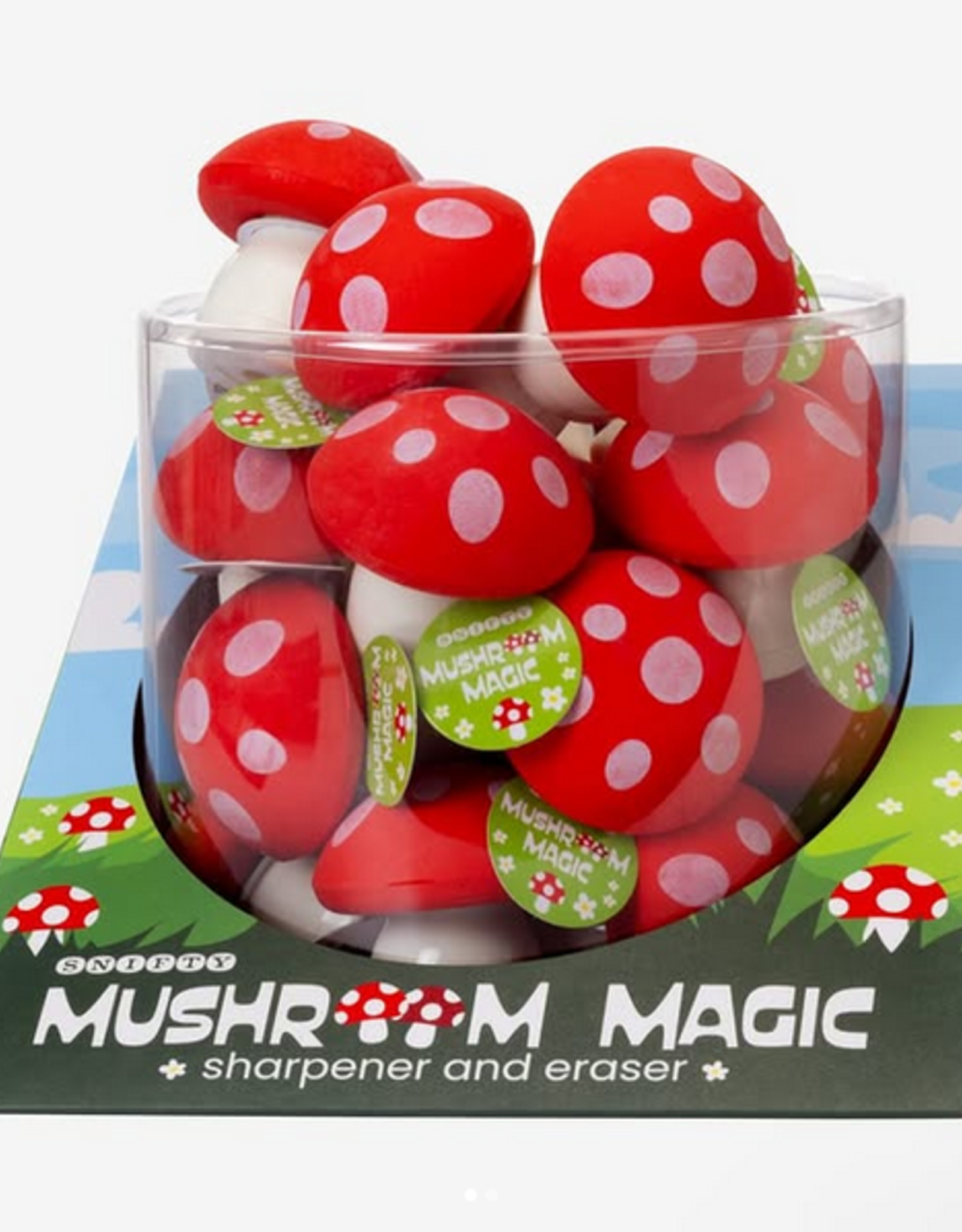 Snifty Mushroom Magic Sharpener+Eraser