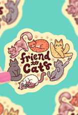 Turtle Soup Vinyl Sticker: Friend to Cats