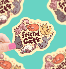 Turtle Soup Vinyl Sticker: Friend to Cats