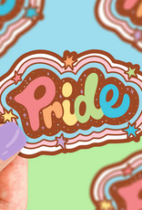 Turtle Soup Vinyl Sticker: Rainbow Pride Lettering