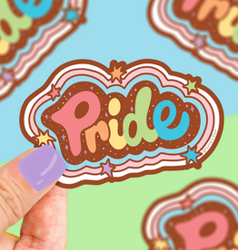 Turtle Soup Vinyl Sticker: Rainbow Pride Lettering