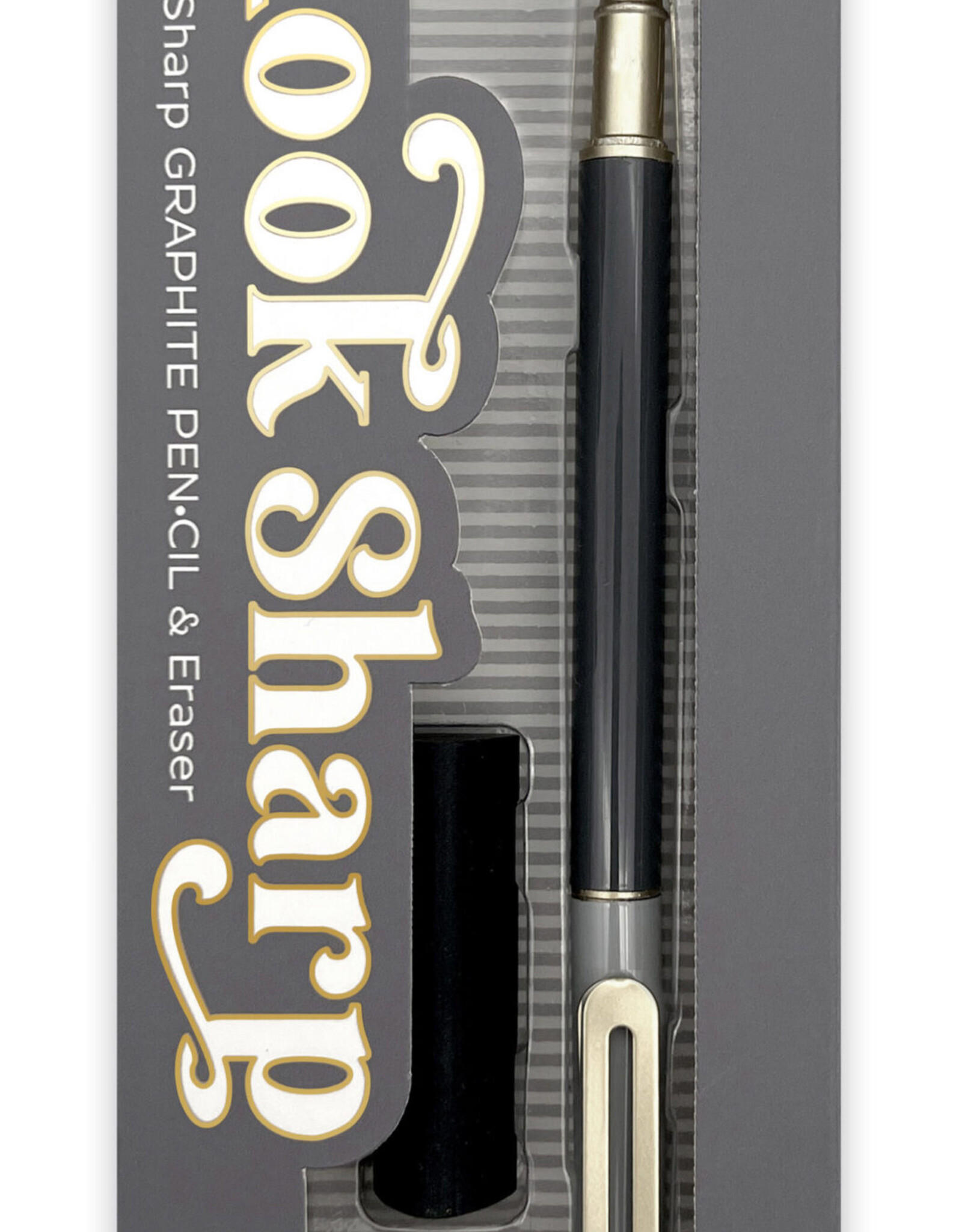Snifty Look Sharp Pencil & Eraser Set  GRAY