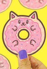 Turtle Soup Vinyl Sticker: Donut Cat