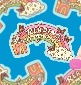 Turtle Soup Vinyl Sticker: Reading is Magic