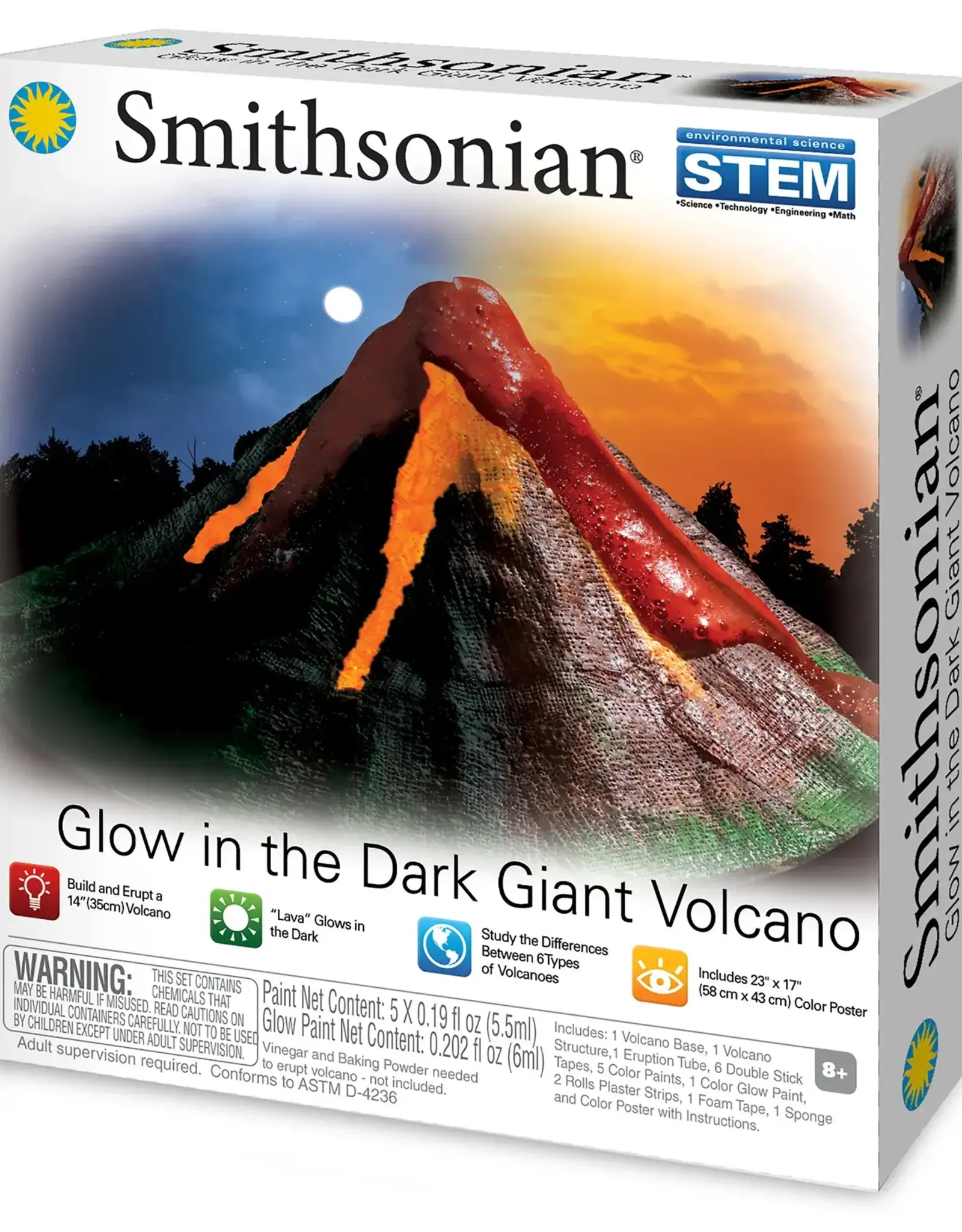 Toysmith Smithsonian Glow in the Dark  Giant Volcano