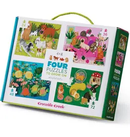 Crocodile Creek Four Puzzles Playful Pets