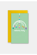 Rock Paper Scissors Enclosure Card: Welcome Baby Mobile