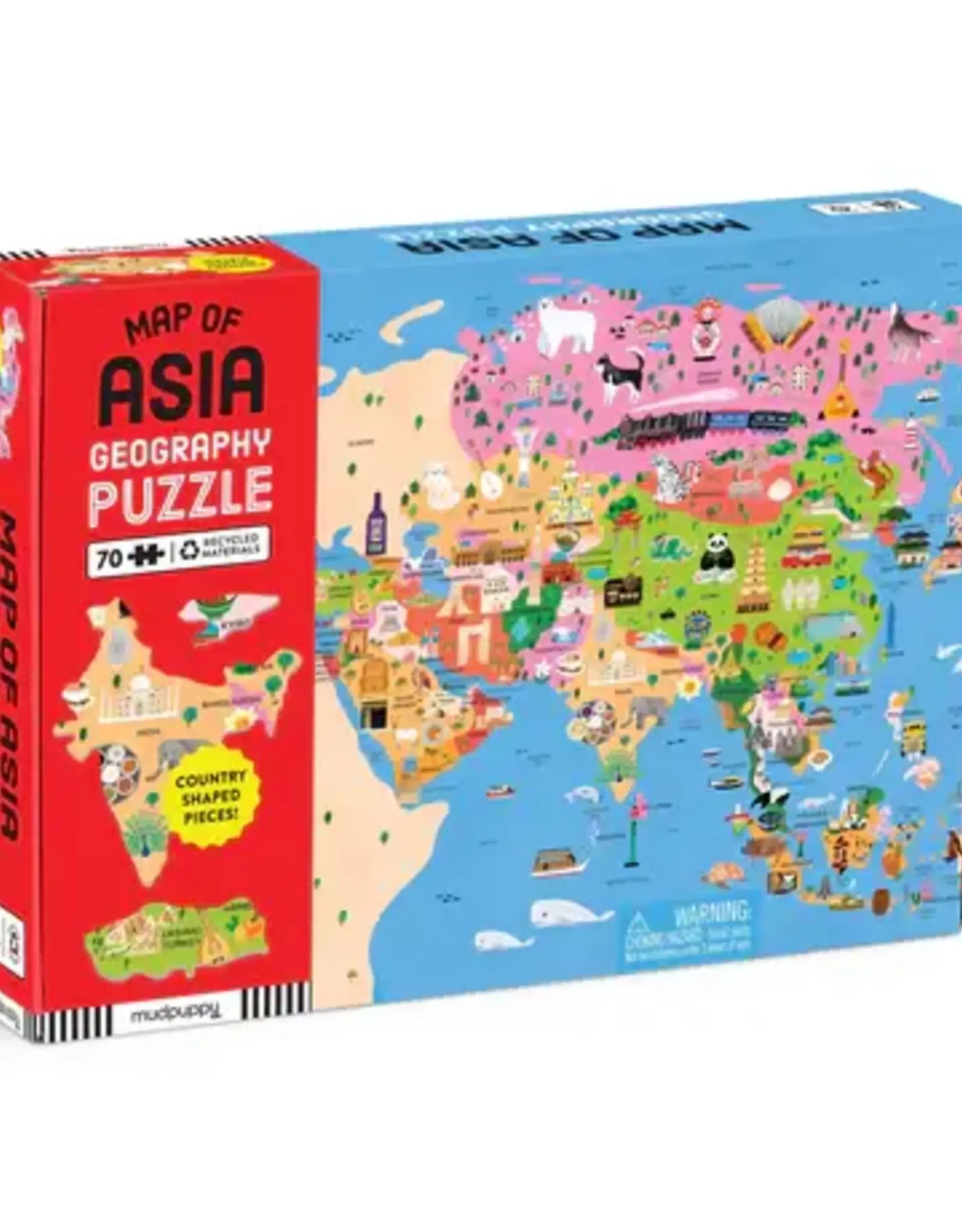Chronicle Books 70pc Puzzle: Map of Asia