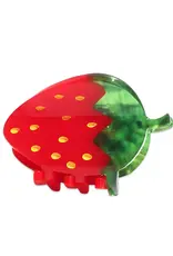 Jenny Lemons Midi Hair Claw Clip: Red Strawberry