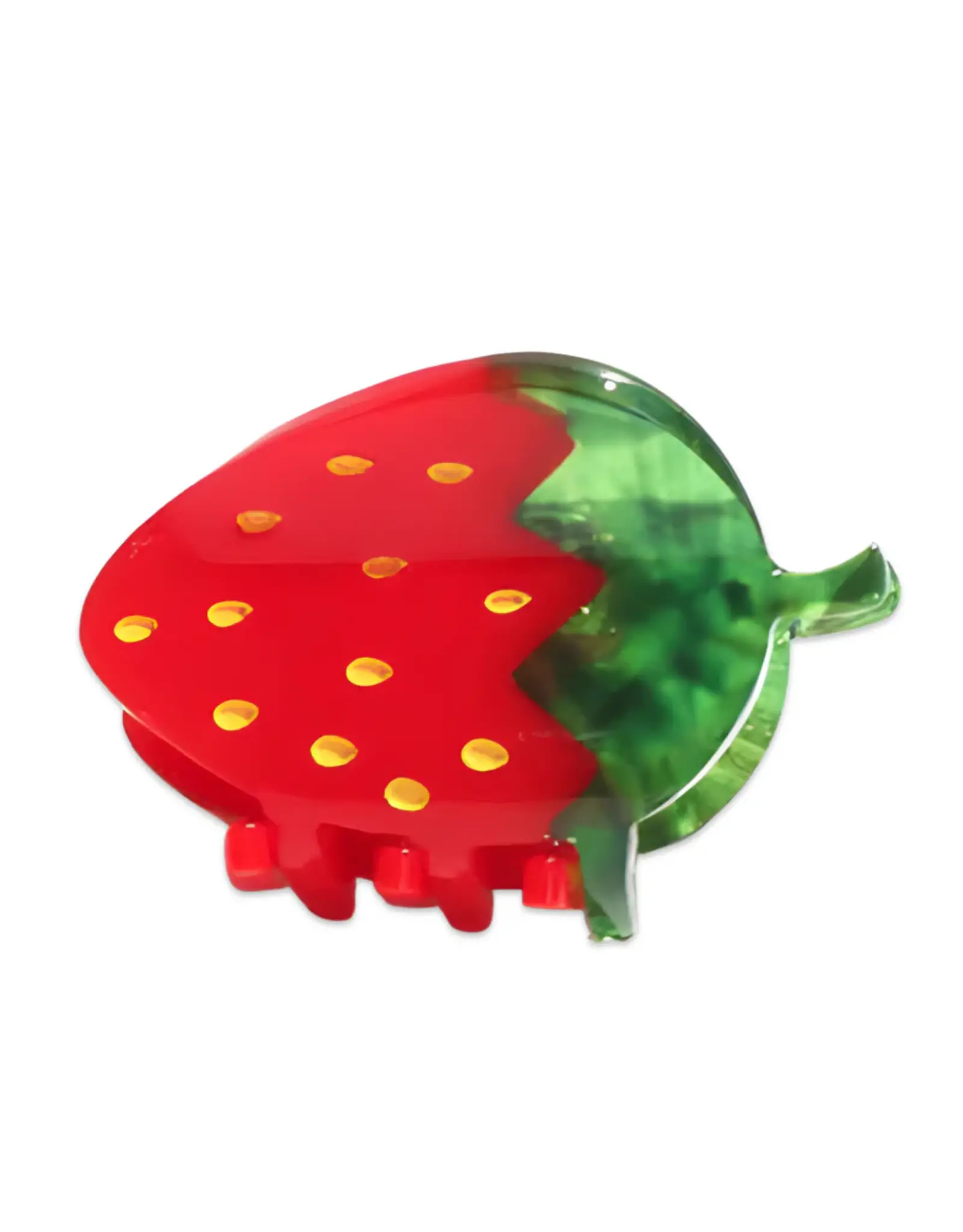 Jenny Lemons Midi Hair Claw Clip: Red Strawberry