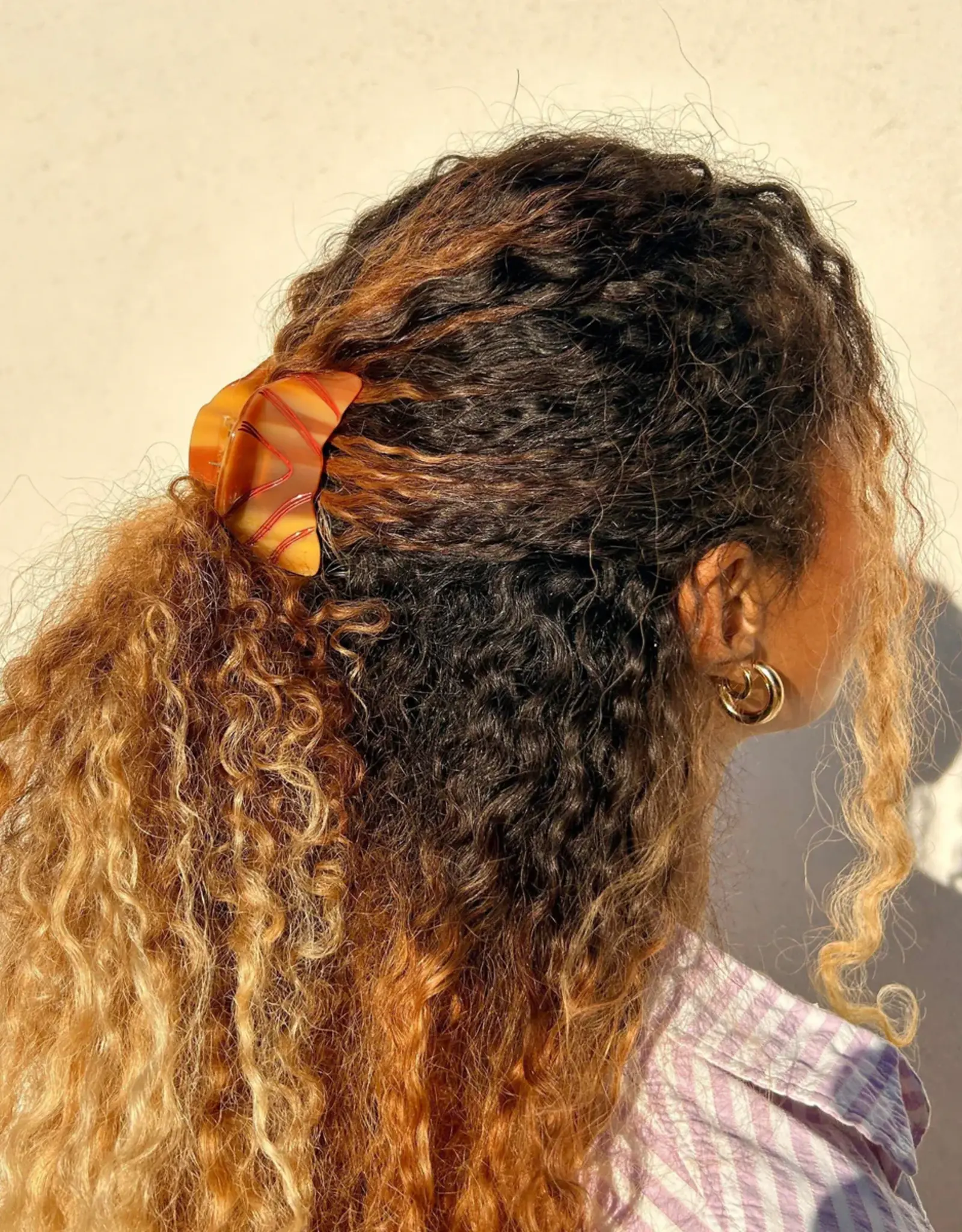 Jenny Lemons Mini Hair Claw Clip: Croissant