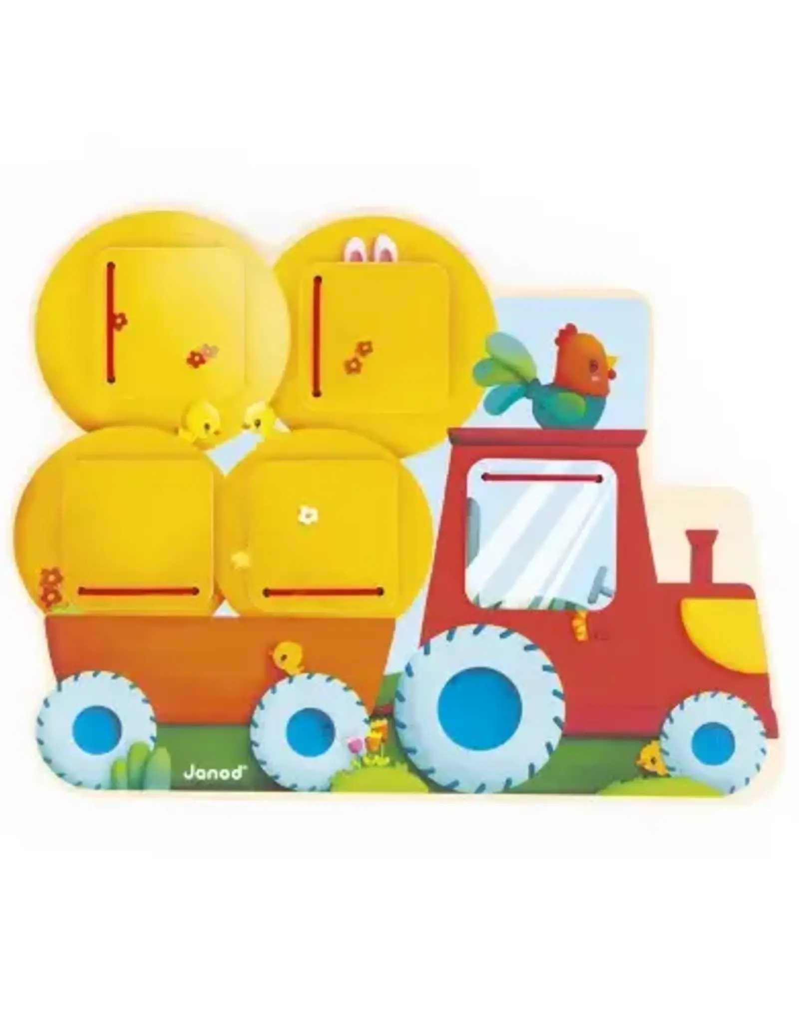 Janod Farm Seek-and-Find Tractor