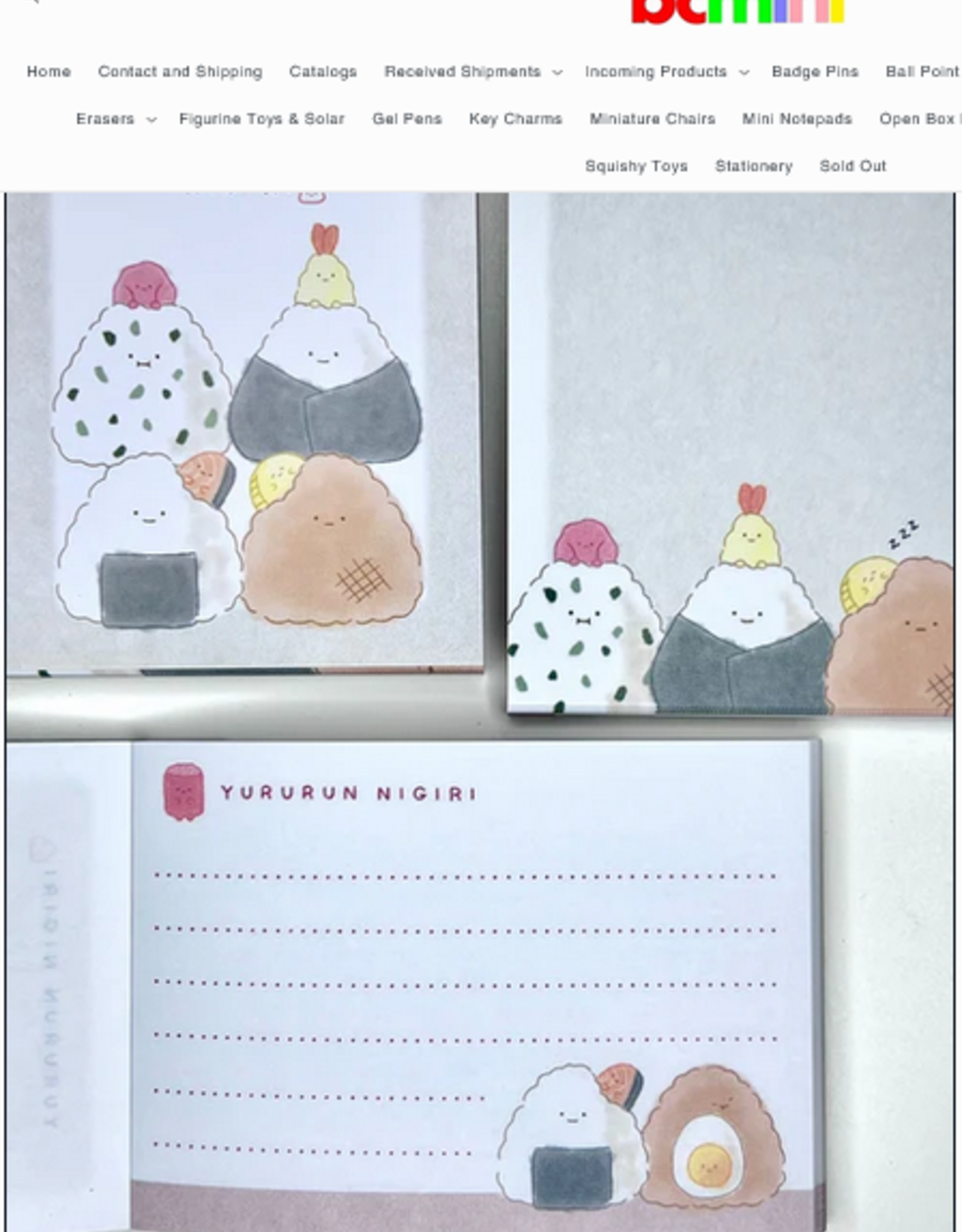 bcmini Mini Note Pad:Rice Ball Buddy