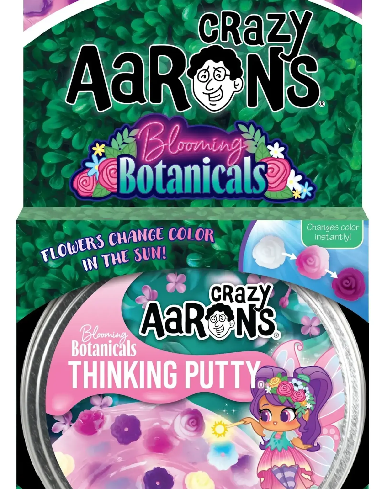 Crazy Aaron's Putty World 4" Tin: Blooming Botanicals