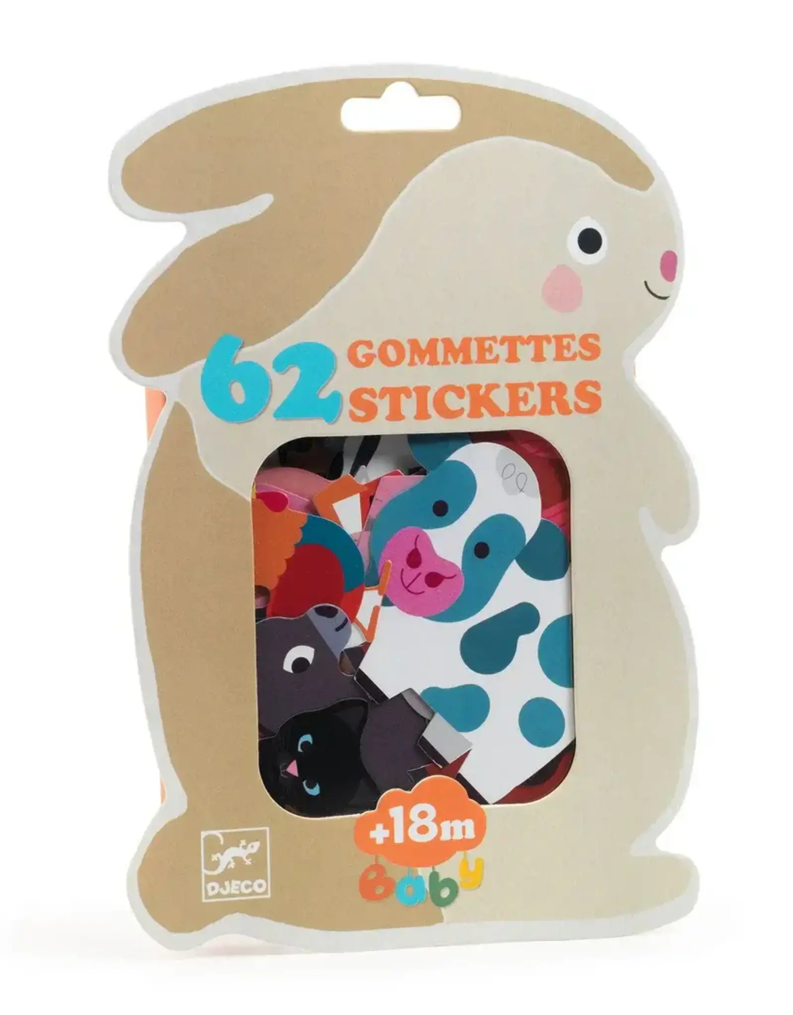 Djeco PG Baby Stickers Farm Animals