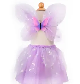 Creative Education Flutter Butterfly Skirt & Wings, Purple,  Size 4-6