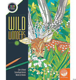 Mindware Color By Number, Wild Wonders: Book 2