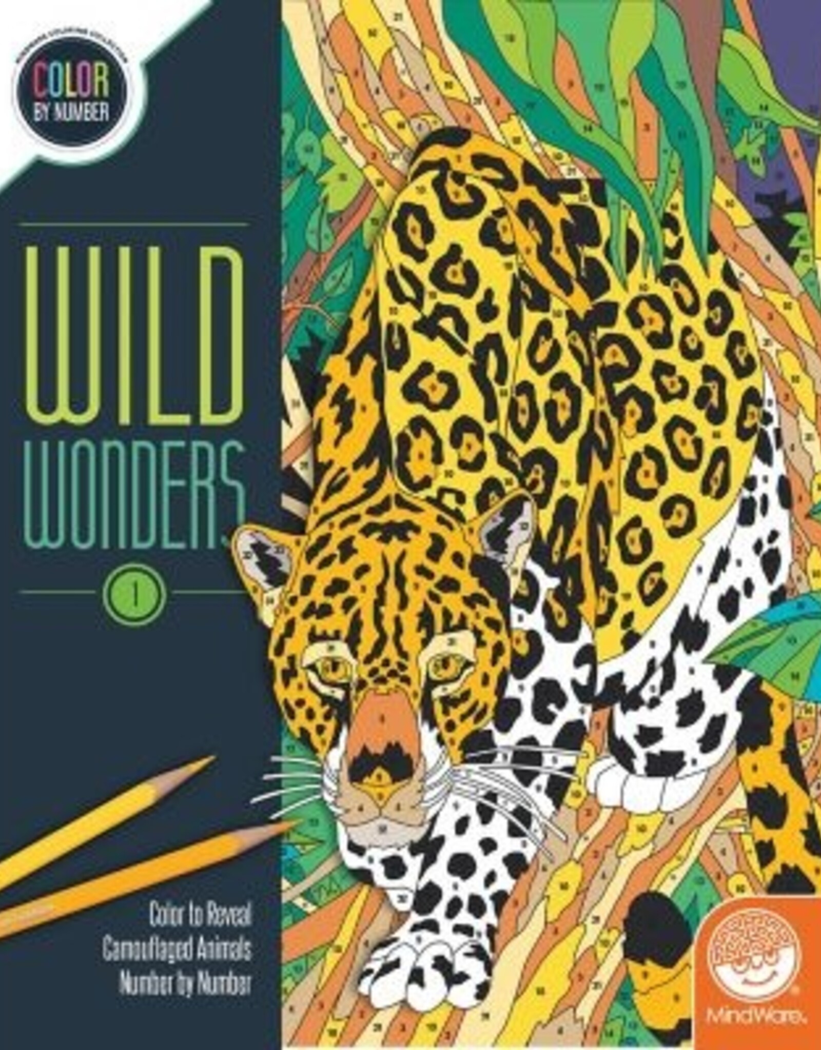 Mindware Color By Number, Wild Wonders: Book 1