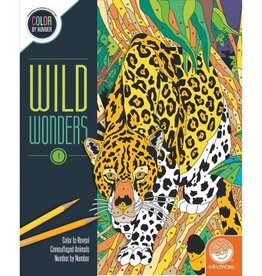 Mindware Color By Number, Wild Wonders: Book 1