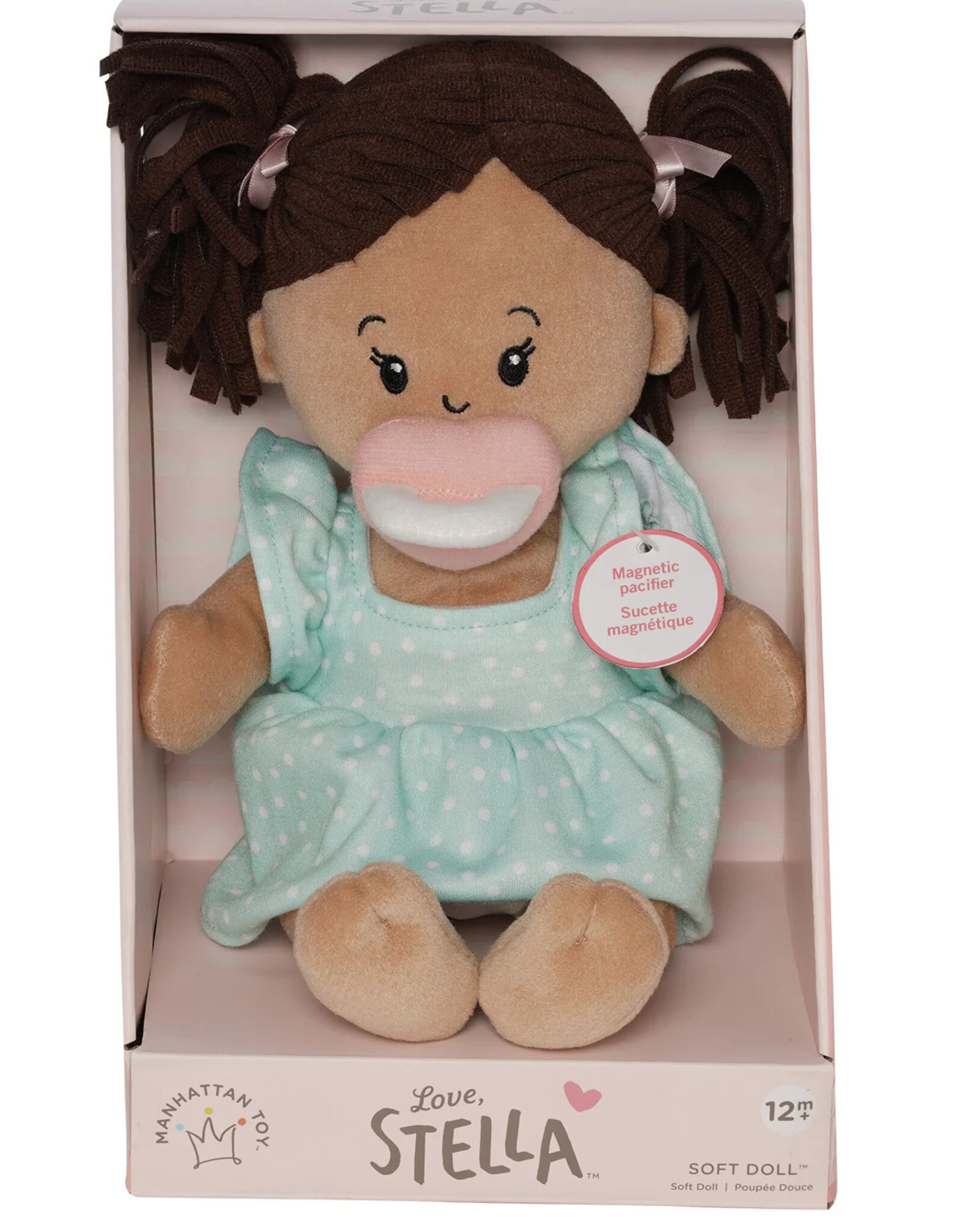 The Manhattan Toy Company Love, Stella Beige Doll with Brown Pigtails