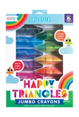 Ooly Happy Triangles: Jumbo Crayons (Set  of 12)