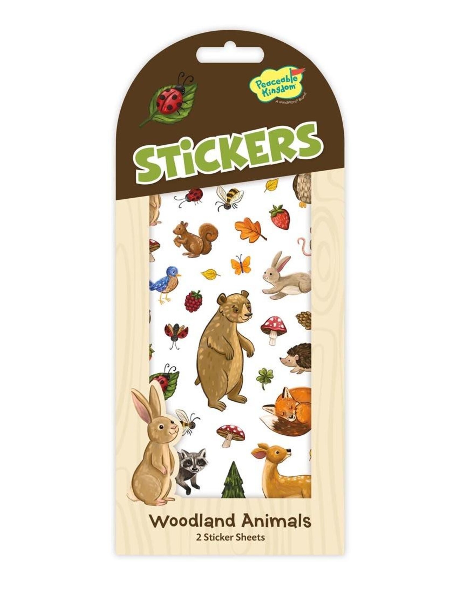 Peaceable Kingdom Stickers: Woodland Animals