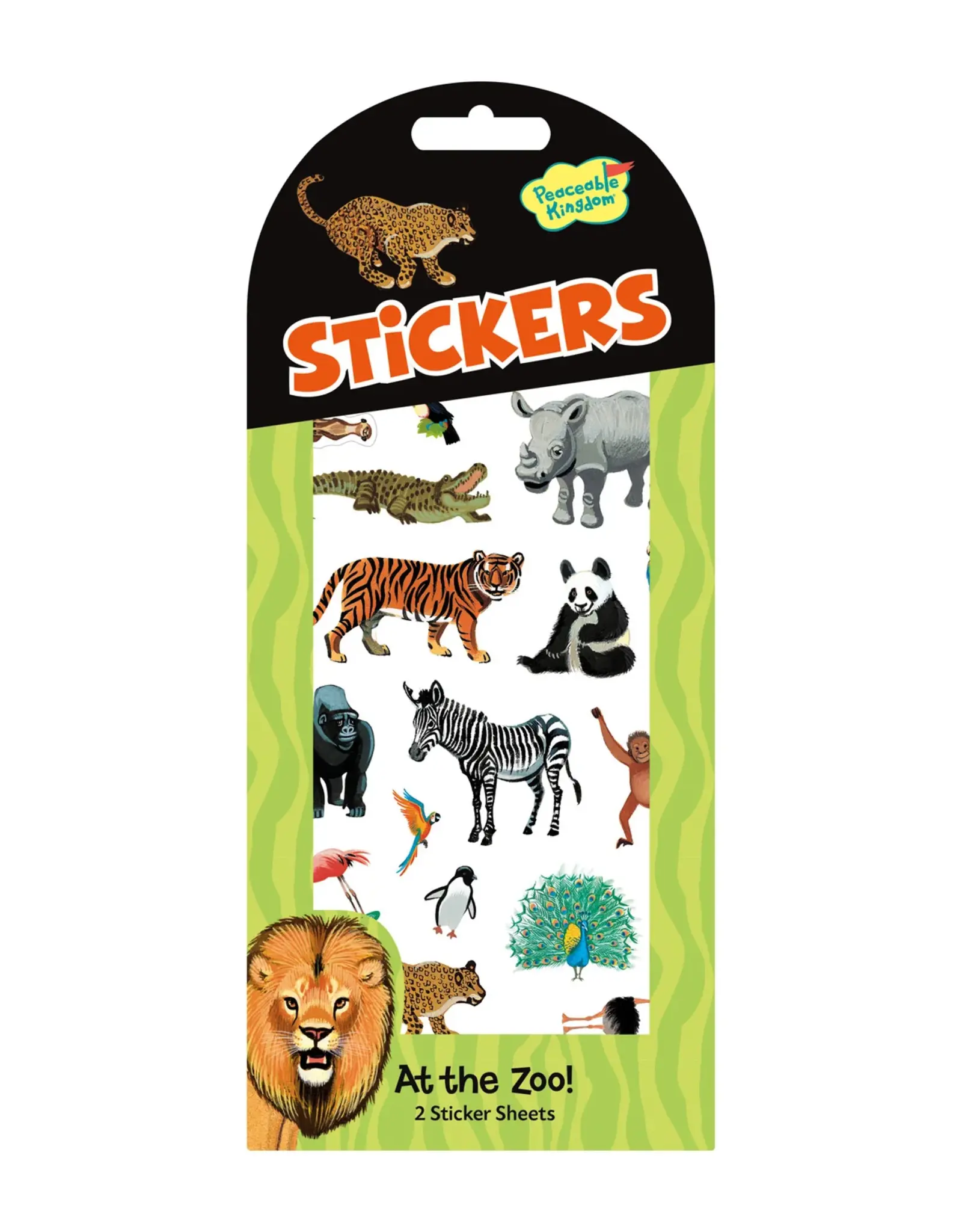 Peaceable Kingdom Stickers: At the Zoo