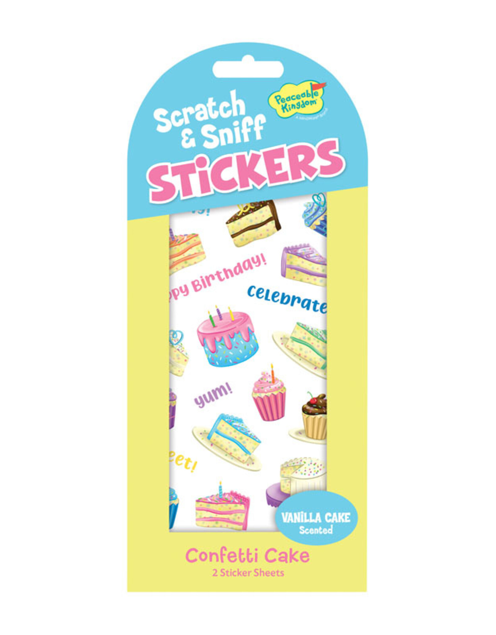 Peaceable Kingdom Scratch & Sniff Stickers: Confetti Cake
